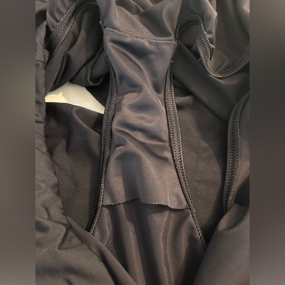 LANDS’ END Black Swim Shorts High Rise Modest Swimsuit Bottoms Tummy Control - Picture 6 of 9